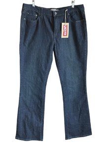 NWT Levi Womens 515 Boot Cut Mid Rise Blue Jeans SZ 14